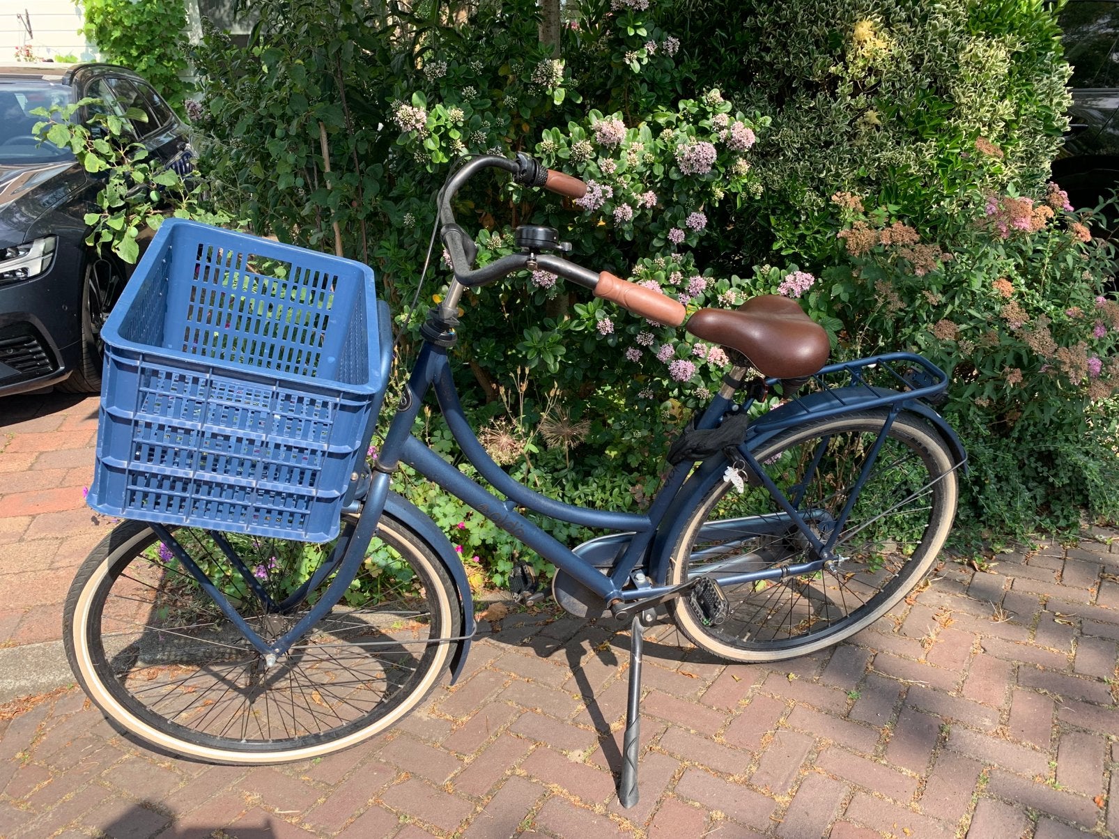 Aldo damesfiets met mand, Ophalen, Terugtraprem, Gebruikt, 47 tot 50 cm