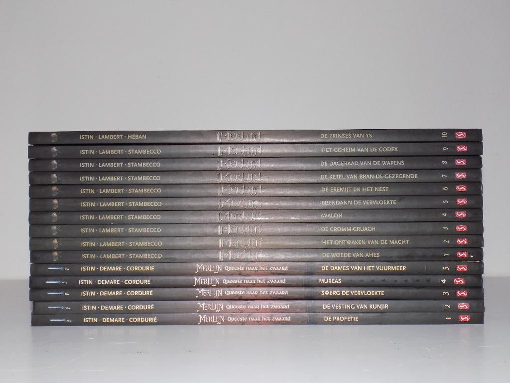 Merlijn ~ Complete serie HC''s 1 t/m 10 + Queeste 1 t/m 5, Complete serie of reeks, Ophalen of Verzenden, Zo goed als nieuw