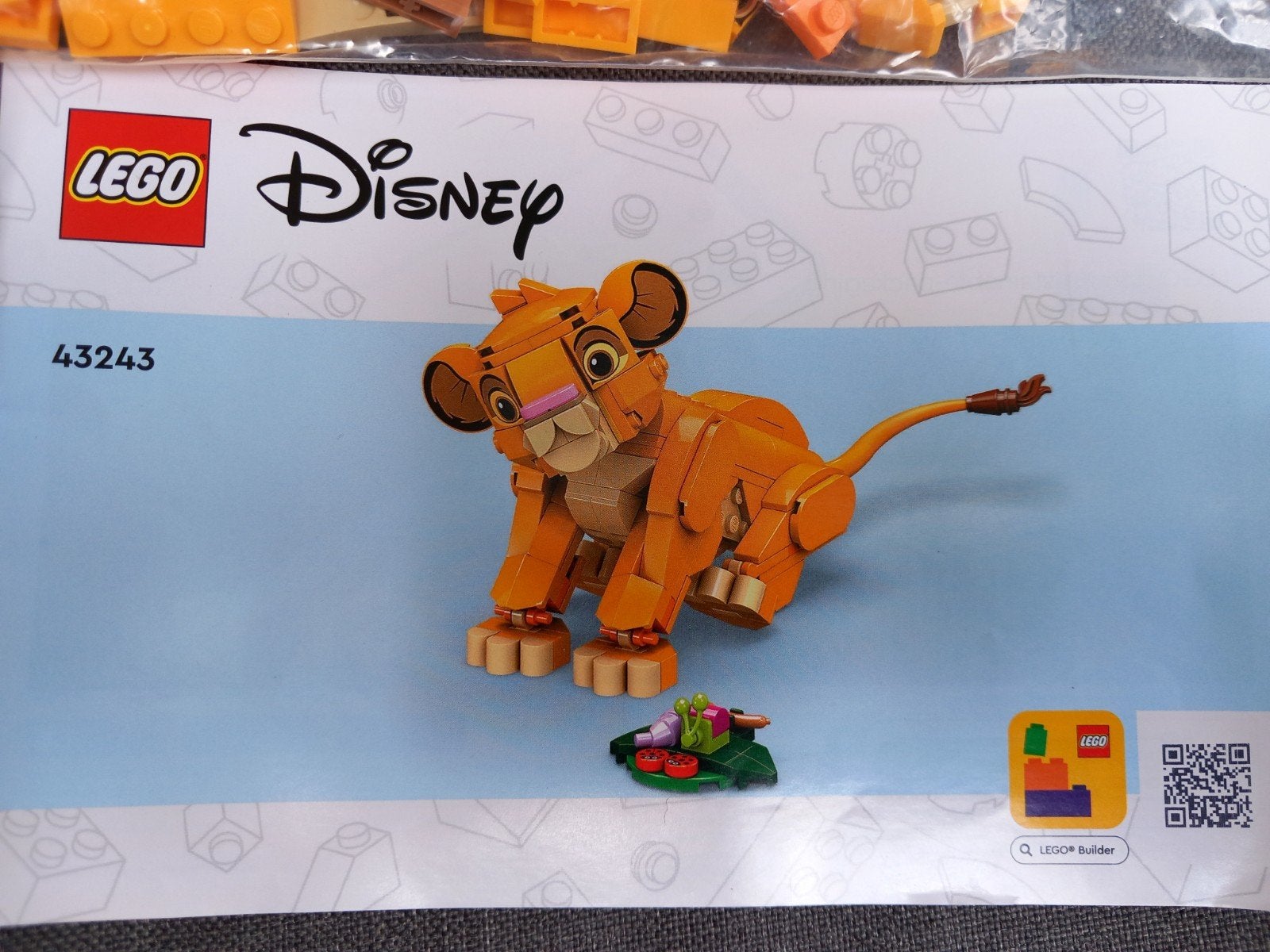 LEGO Disney Simba de Leeuwenkoning als welp - 43243, Gebruikt, Lego, Compleet, Ophalen of Verzenden