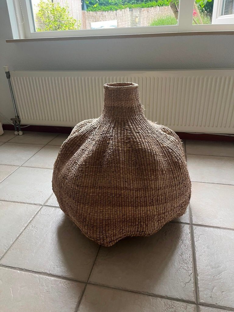 Knoflookmand & Baobab boom uit Zimbabwe, Ophalen, Gebruikt, Boho, Natuurlijk materiaal