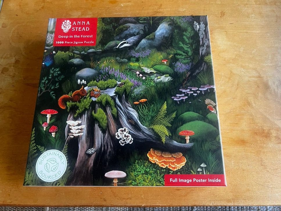 Anna Stead Deep in the Forest 1000 stukjes legpuzzel, Ophalen of Verzenden, 500 t/m 1500 stukjes, Zo goed als nieuw, Legpuzzel