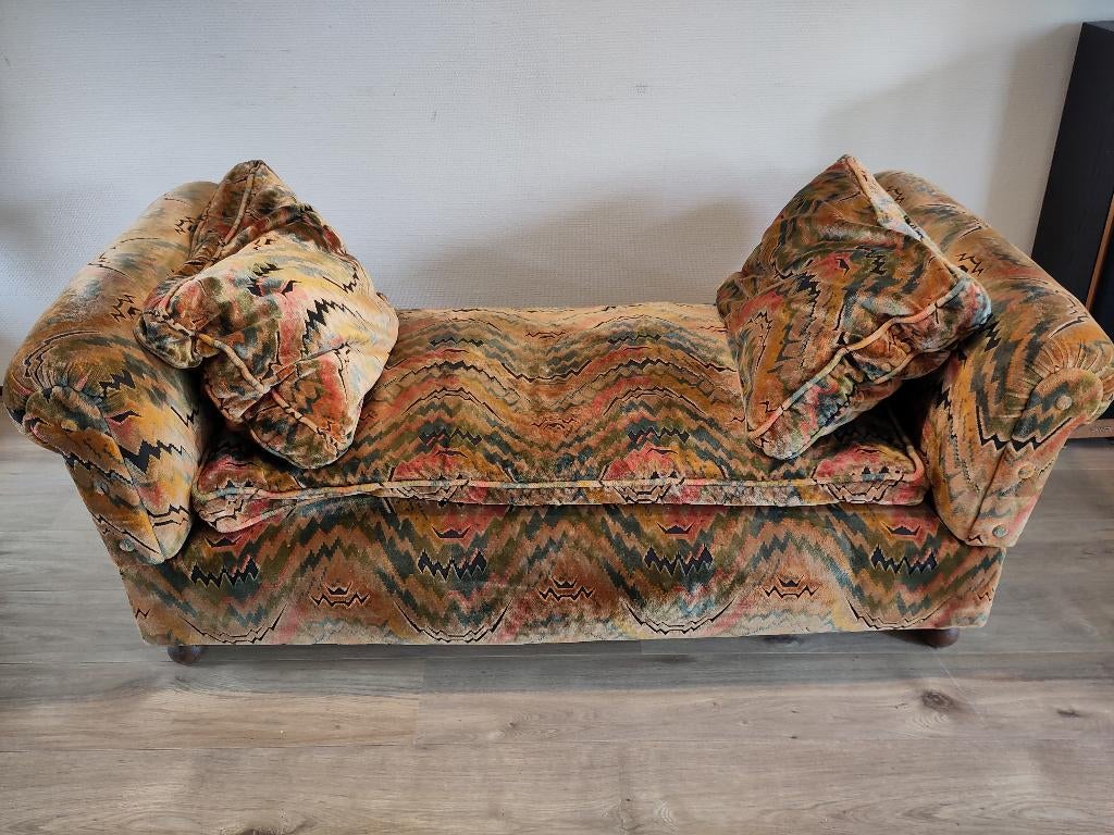 Vintage (slaap)bank tweepersoons gratis moet weg, Huis en Inrichting, Banken | Sofa's en Chaises Longues, Ophalen, Gebruikt, 150 tot 200 cm