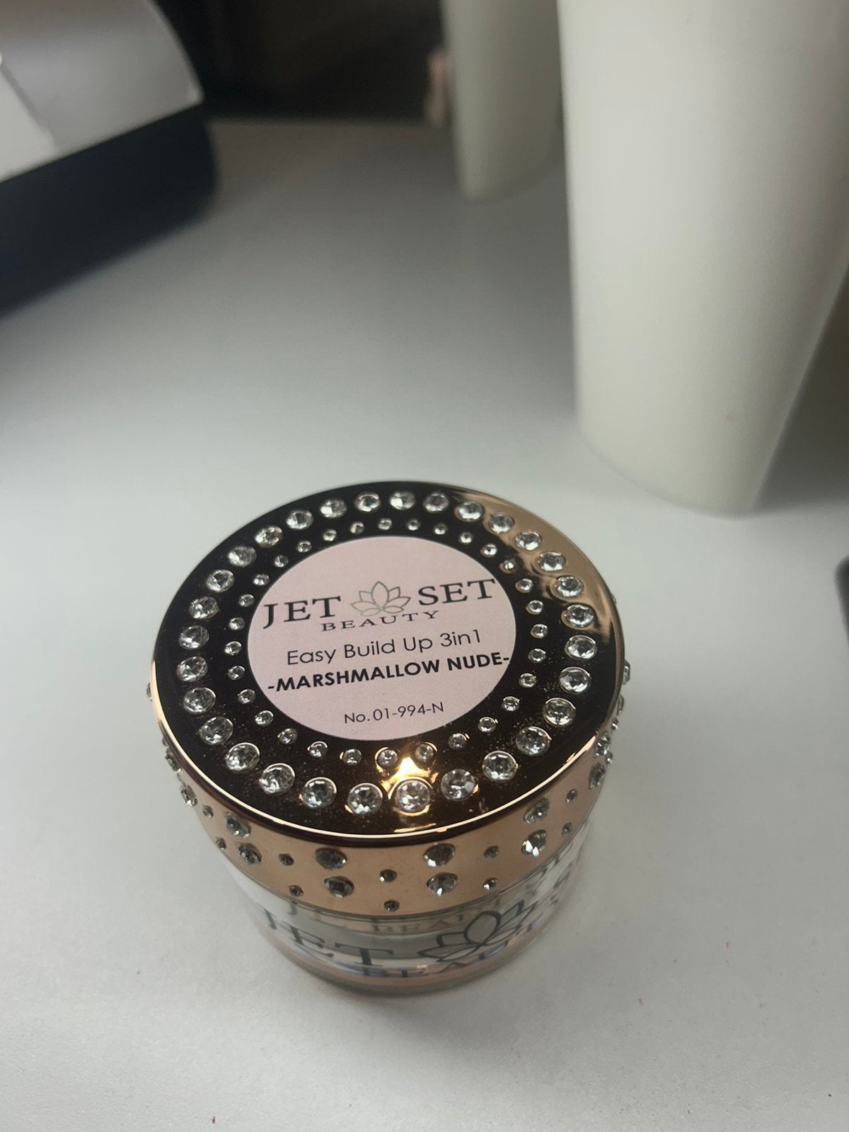 Jetset 3in 1 gel. Marshmallow nude 50 ml, Ophalen, Nieuw, Handen en Nagels