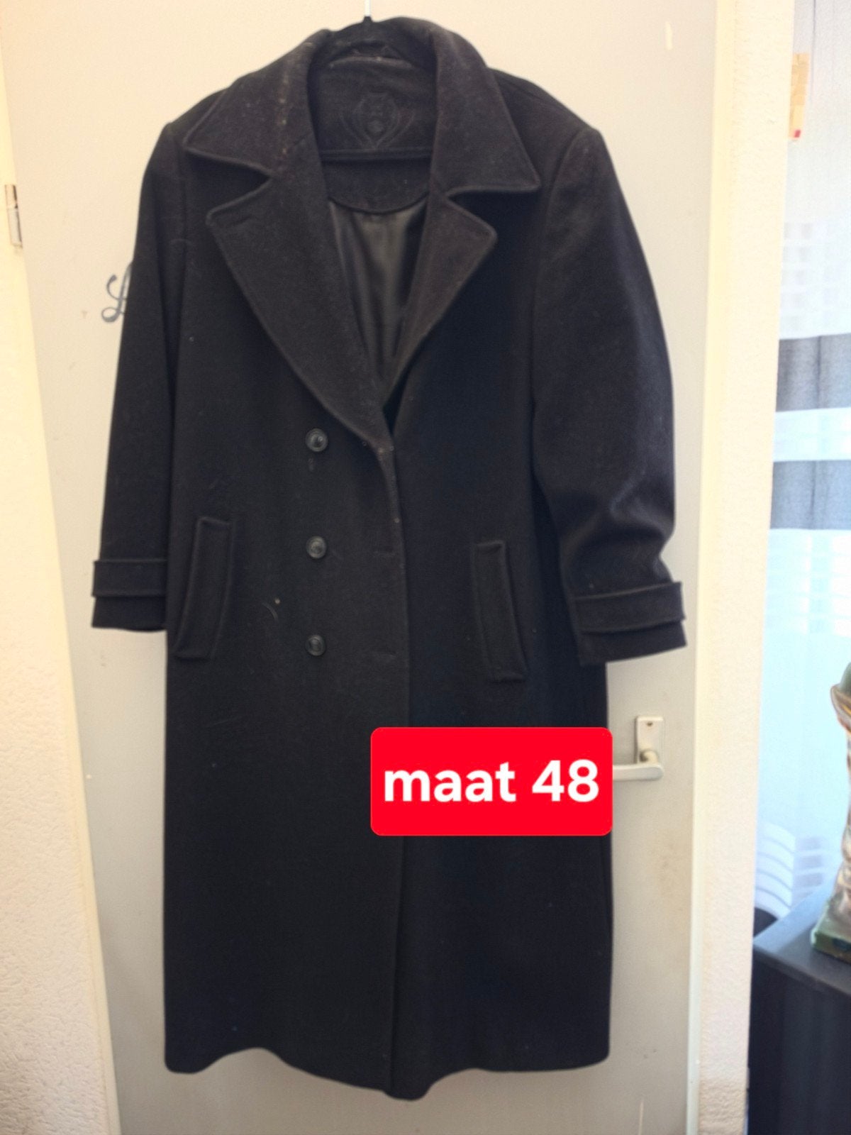 maat 48, Ophalen of Verzenden, Zo goed als nieuw, Zwart, Broek of Spijkerbroek