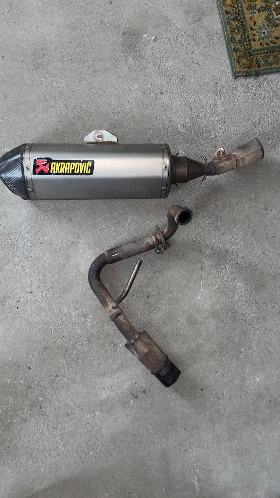 Akrapovic uitlaat Yamaha r125, Ophalen of Verzenden, Gebruikt