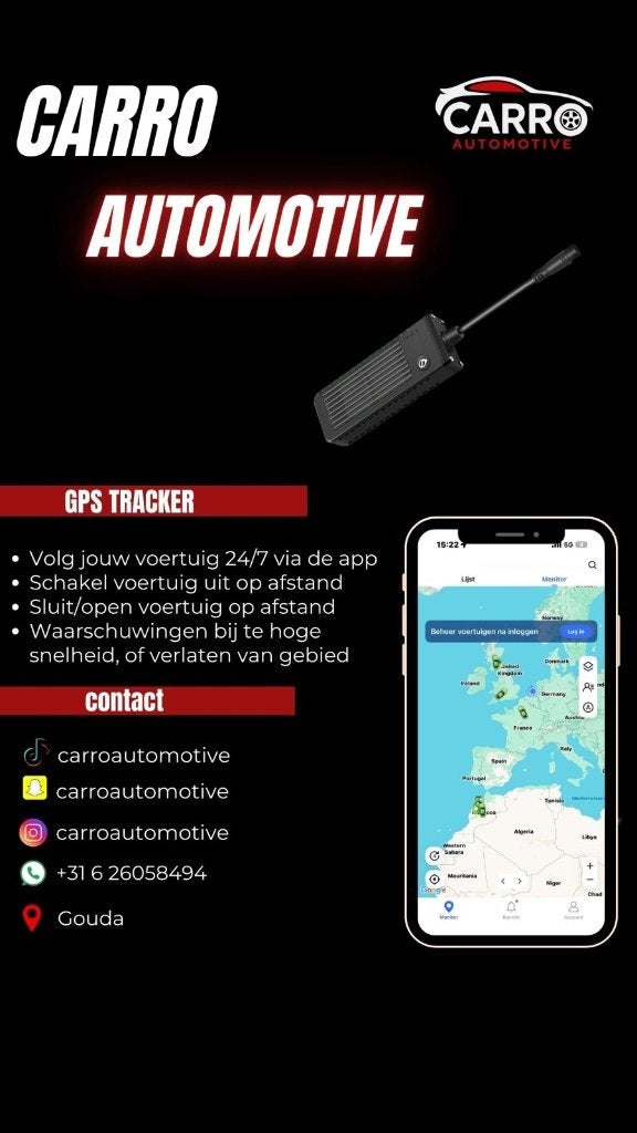 GPS tracker auto inbouwen – verborgen, live volgen met app, Ophalen, Nieuw