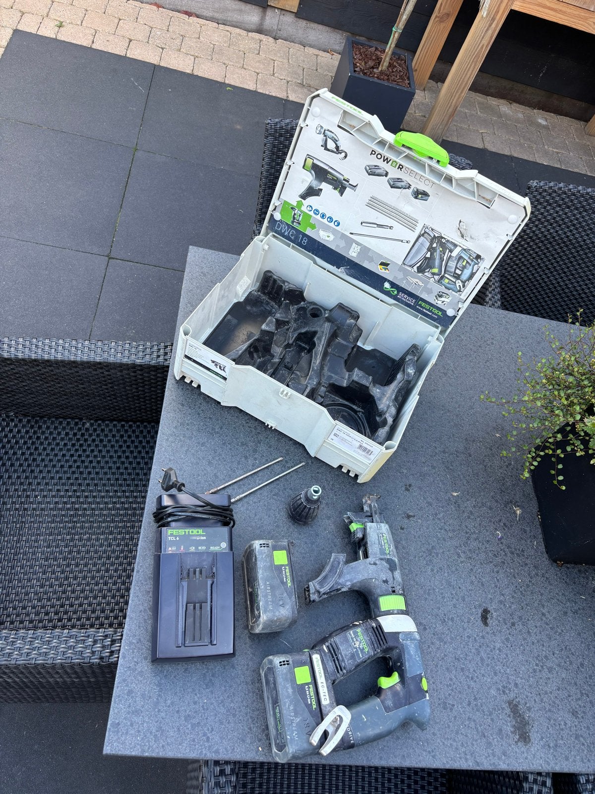 Festool DWC 18-4500 Li-Ion Schroefmachine met 2 accu's, Doe-het-zelf en Verbouw, 600 watt of meer, Variabele snelheid, Ophalen of Verzenden