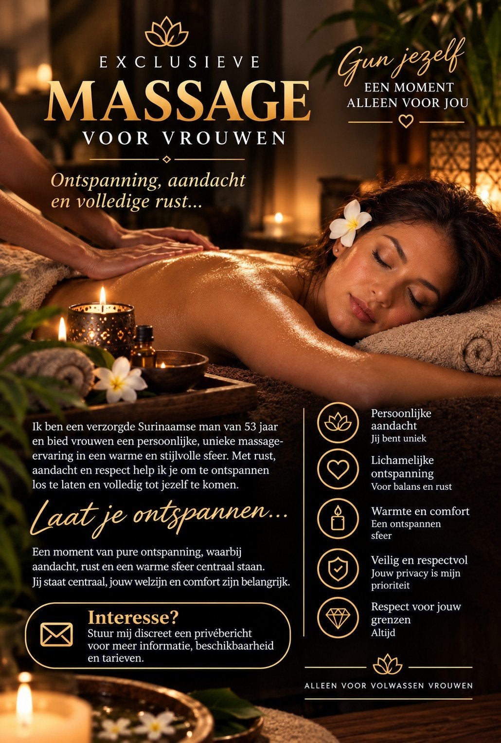 Exusieve massage voor vrouwen, Diensten en Vakmensen, Ontspanningsmassage