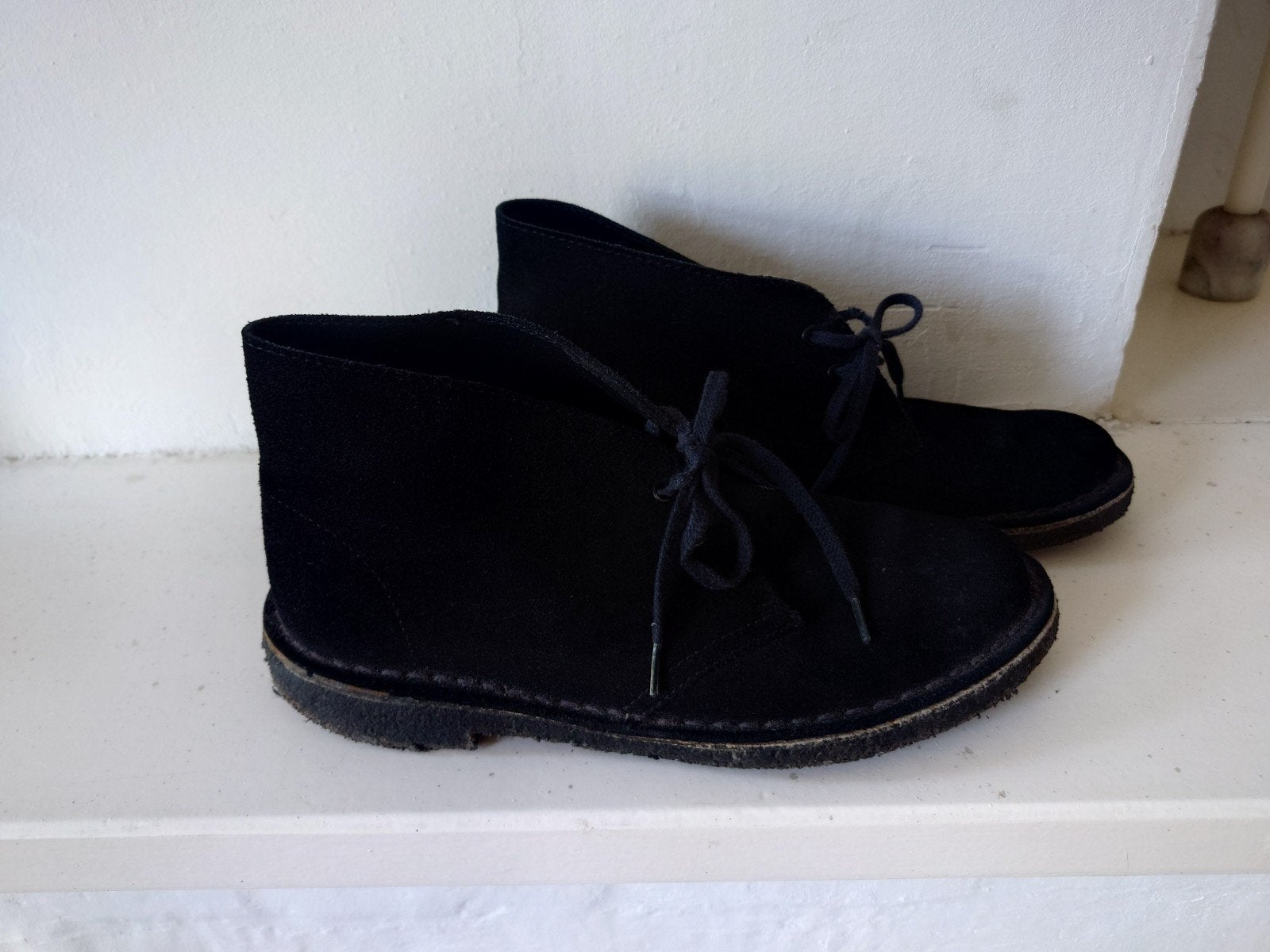 Clarks Dames Desert Boots Zwart Suède Maat 39, Zwart, Lage of Enkellaarzen, Ophalen of Verzenden, Clarks