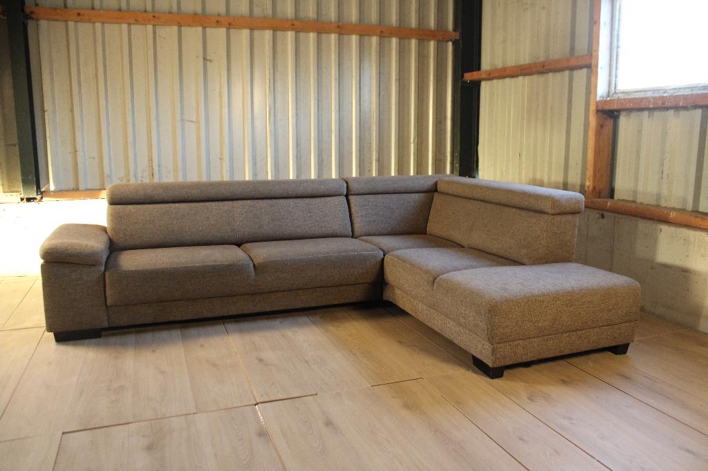 Moderne Beige Hoekbank – GRATIS BEZORGING, Ophalen, 250 tot 300 cm, Hoekbank, Zo goed als nieuw