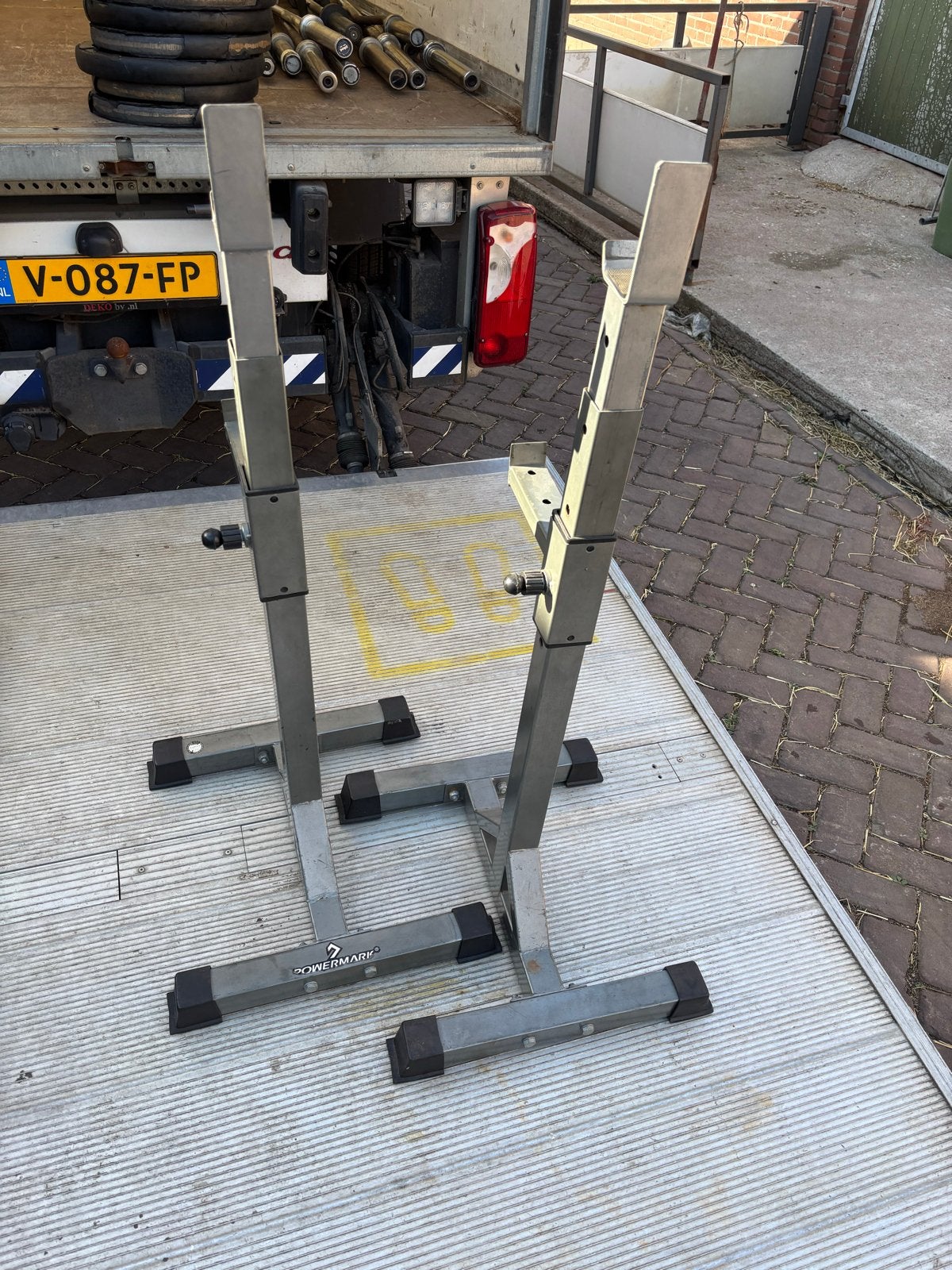 Squat Stands - Verstelbare Squatrekken voor Krachttraining, Gebruikt, Overige typen, Powermark, Powermark