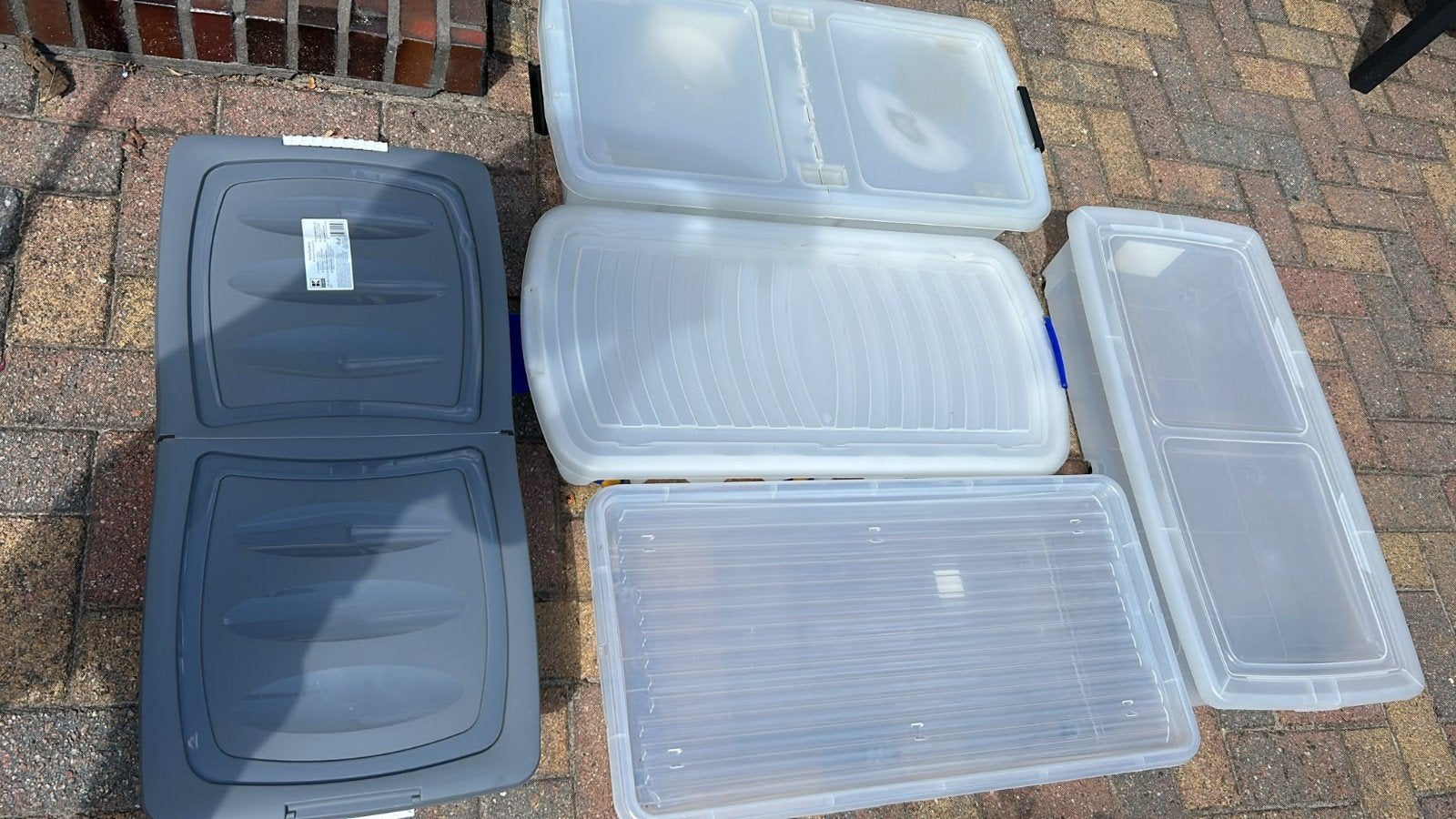 5 bedboxen, Doe-het-zelf en Verbouw, Kratten en Dozen, Ophalen of Verzenden, 75 tot 100 cm, Bak of Kist, Minder dan 35 cm