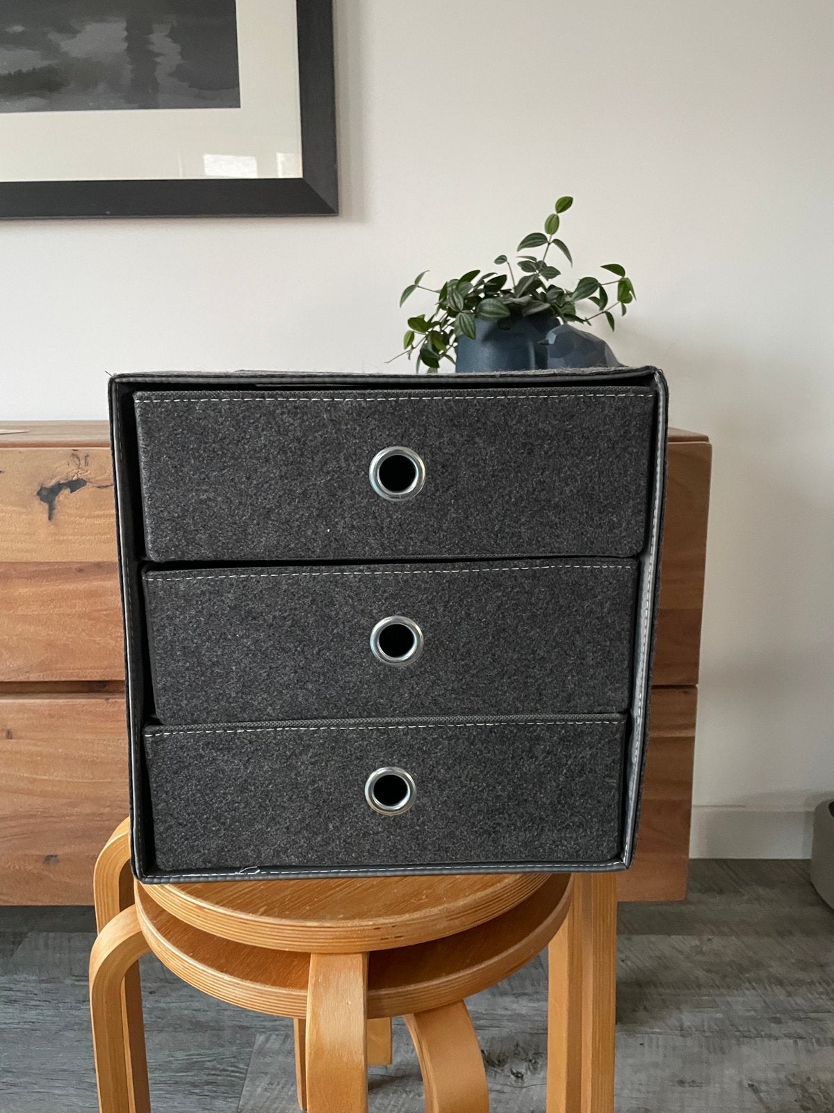 Vilten ladekastje voor Ikea Kallax kast, Ophalen, Overige materialen, Gebruikt, Minder dan 150 cm