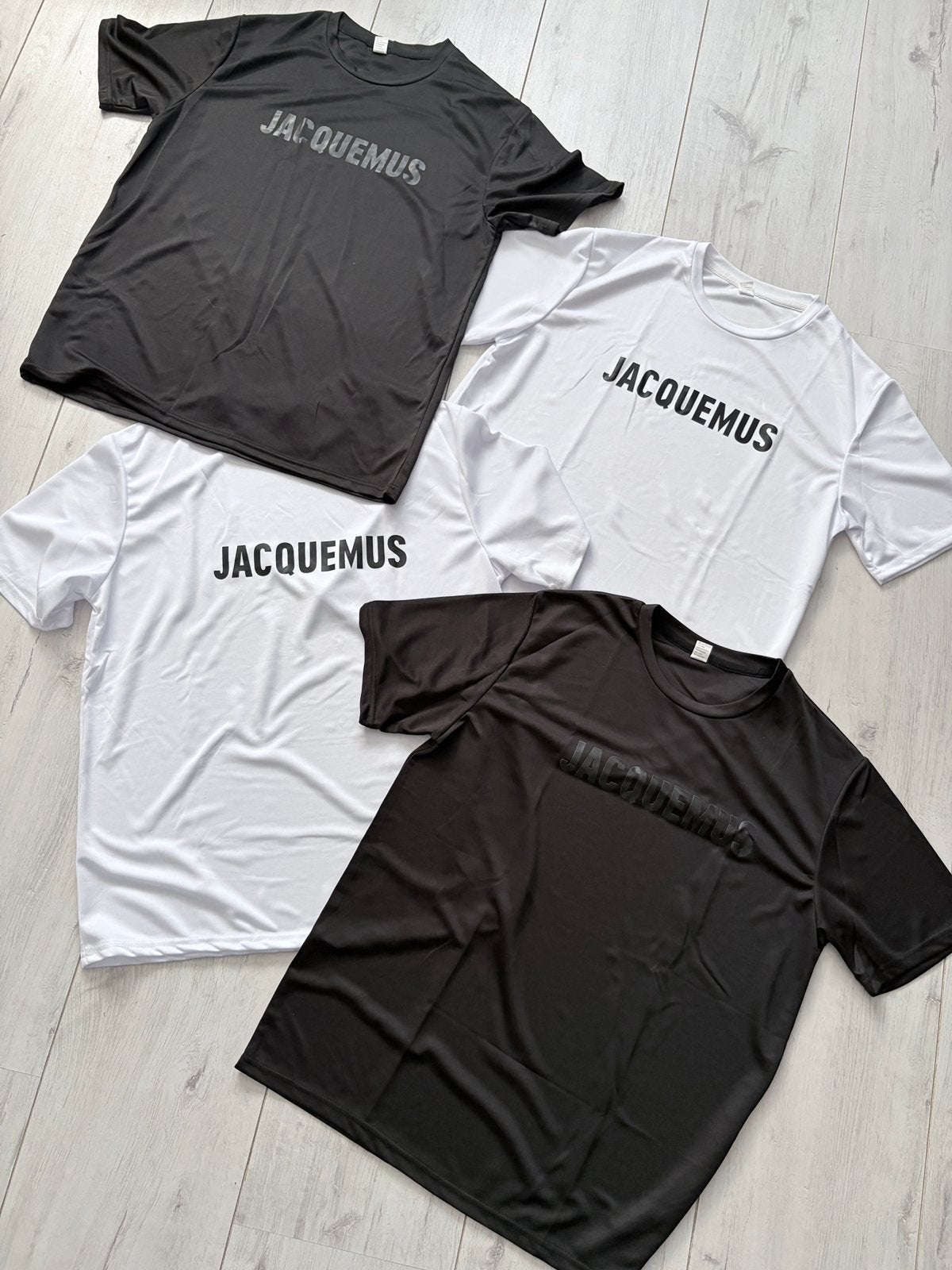 Vier tshirts wit en zwart maat L., Ophalen of Verzenden, Nieuw, Maat 52/54 (L), Wit