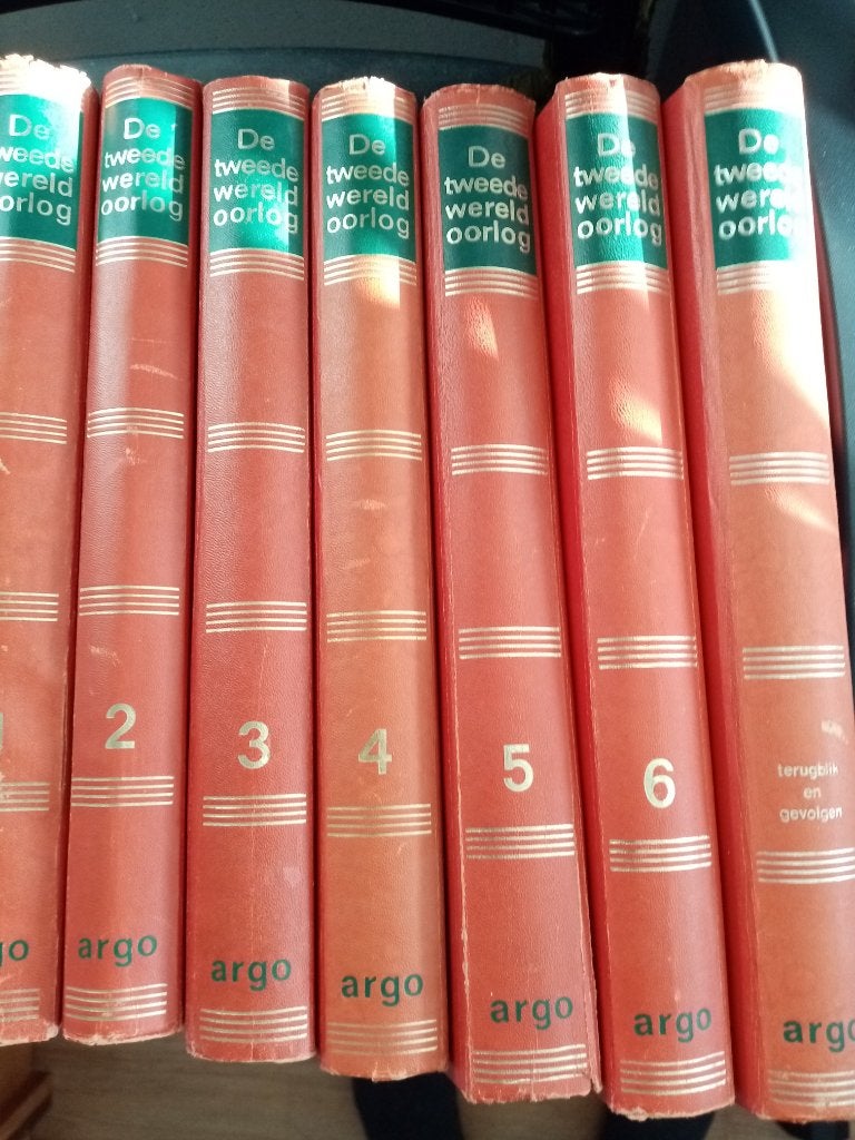 Geschiedenis WO-2, 7 delen , 3152 blz., uitgeverij Argo, Tweede Wereldoorlog, Argo, Ophalen of Verzenden, Zo goed als nieuw