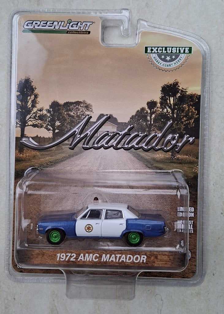 1972 AMC Matador van Greenlight 1/64 Chase / City police, Ophalen of Verzenden, Nieuw, Auto