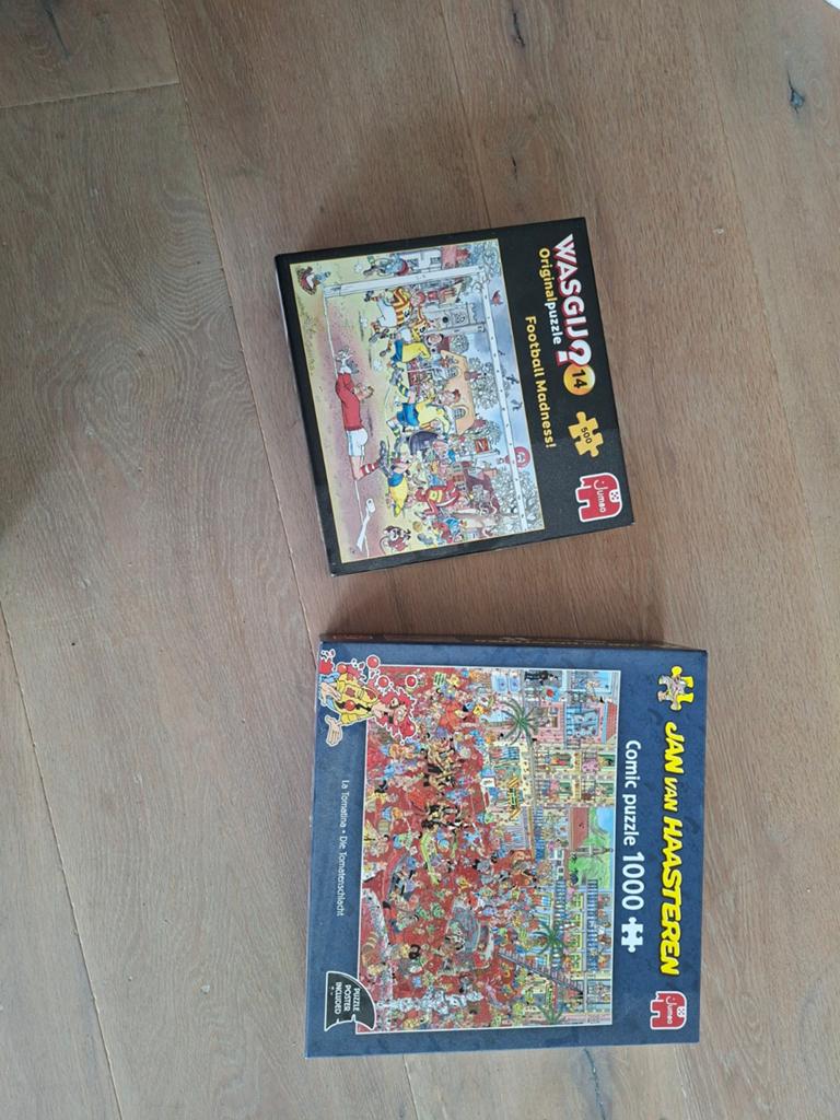 Jan van Haasteren & Wasgij Puzzels - 1000 & 500 stukjes, Ophalen, 500 t/m 1500 stukjes, Gebruikt, Legpuzzel