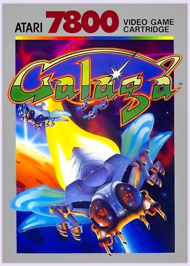 [Grote 50x70cm Game Poster] GALAGA Retro Arcade ATARI, 1 speler, Verzenden, Nieuw, Vanaf 3 jaar
