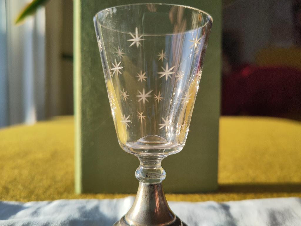 Vintage wijnglas, Antiek en Kunst, Ophalen of Verzenden