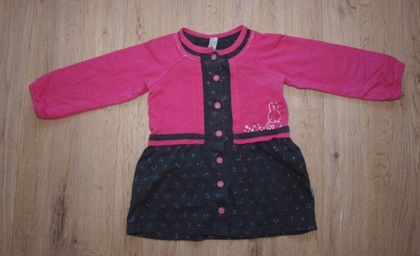 Grijs met Roze Jurk Mijn Nijn (74), Gebruikt, Meisje, Jurkje of Rokje, Nijntje