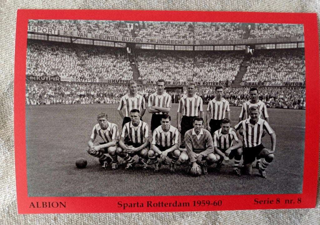 Complete serie van 10 foto kaarten Sparta Rotterdam, Verzamelen, Sportartikelen en Voetbal, Zo goed als nieuw, Poster, Plaatje of Sticker