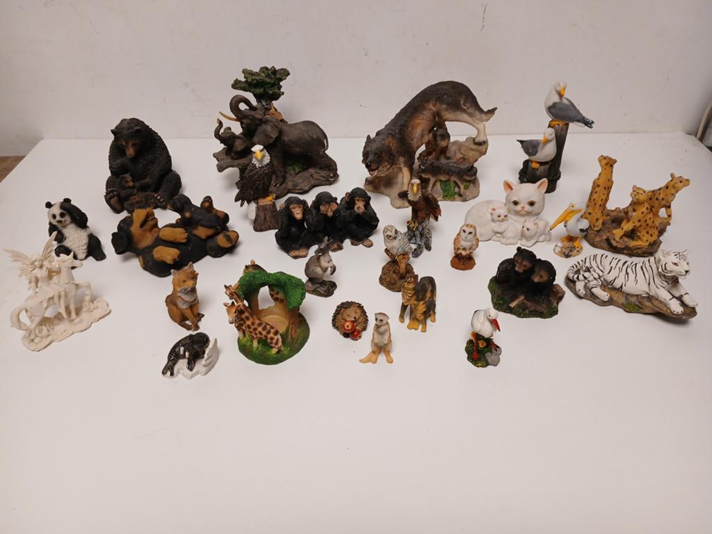 Verzameling dieren oa geharo ca. 25 stuks, Ophalen of Verzenden, Zo goed als nieuw, Beeldje of Figuurtje