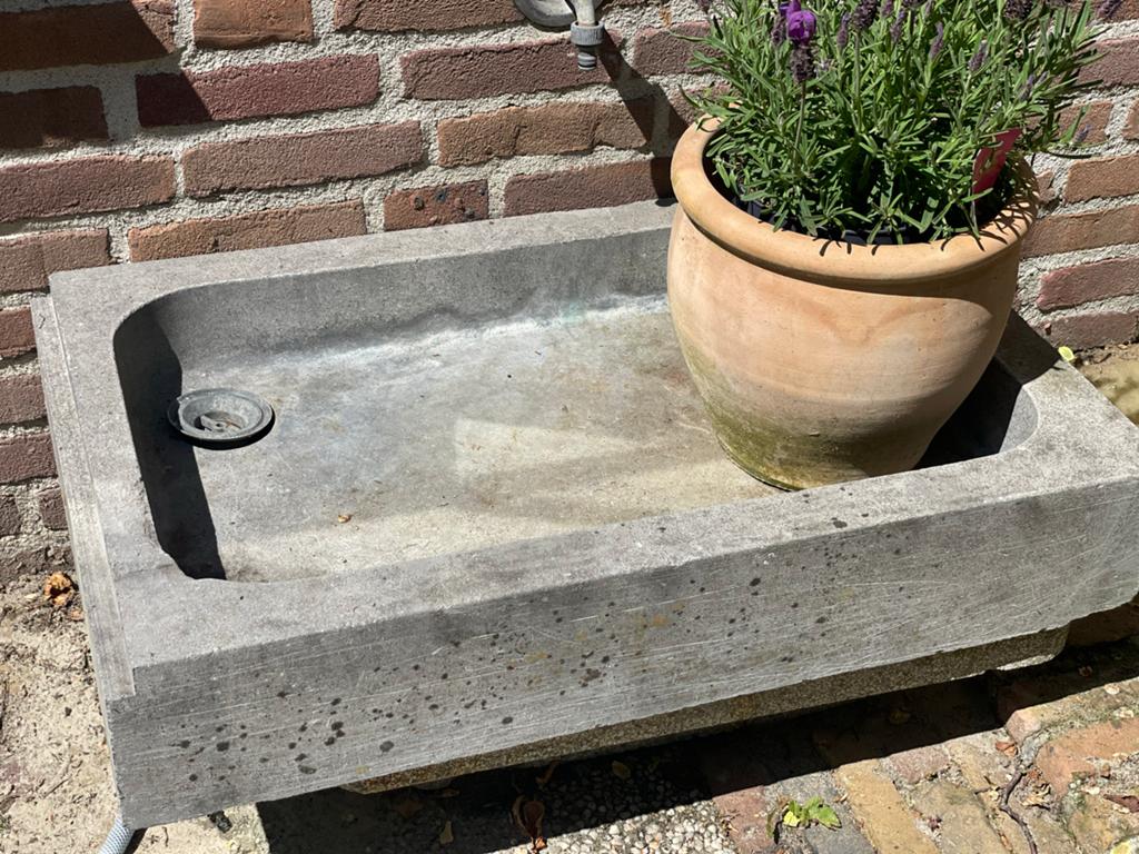 Antieke Hardsteen Trog - Perfect voor Tuin of Interieur, Ophalen, Gebruikt