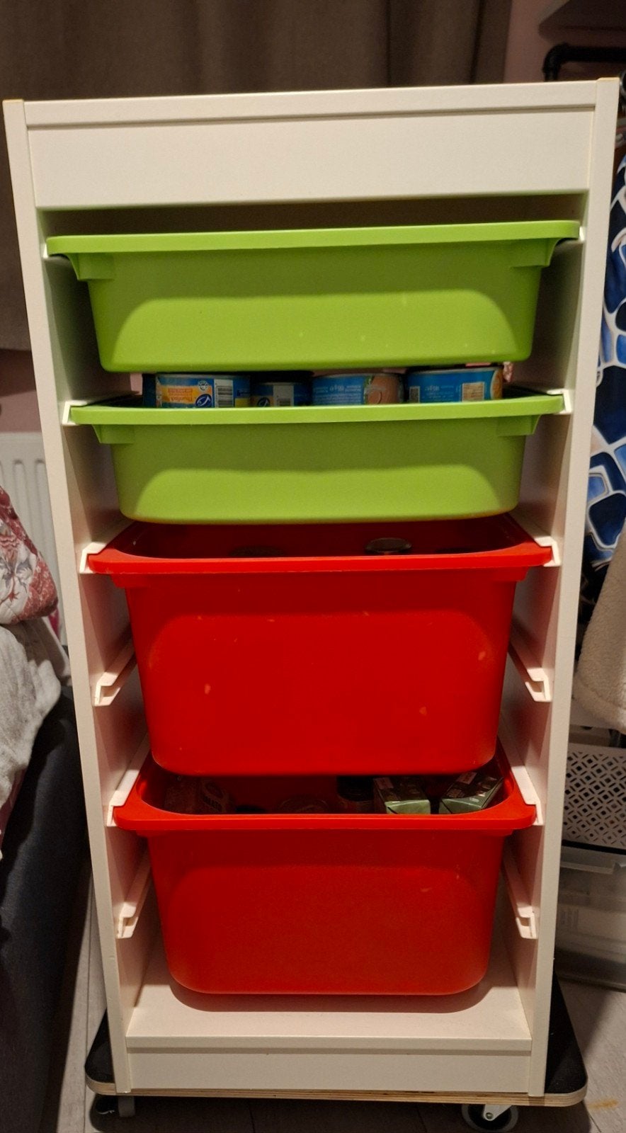trofast kast met bakken, Kinderen en Baby's, Ophalen, Gebruikt, 75 tot 100 cm, Minder dan 50 cm