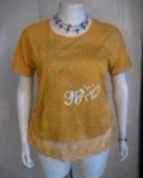 NIEUW pracht geel shirt merk DNY maat 44, Verzenden, Geel, Maat 42/44 (L), Nieuw