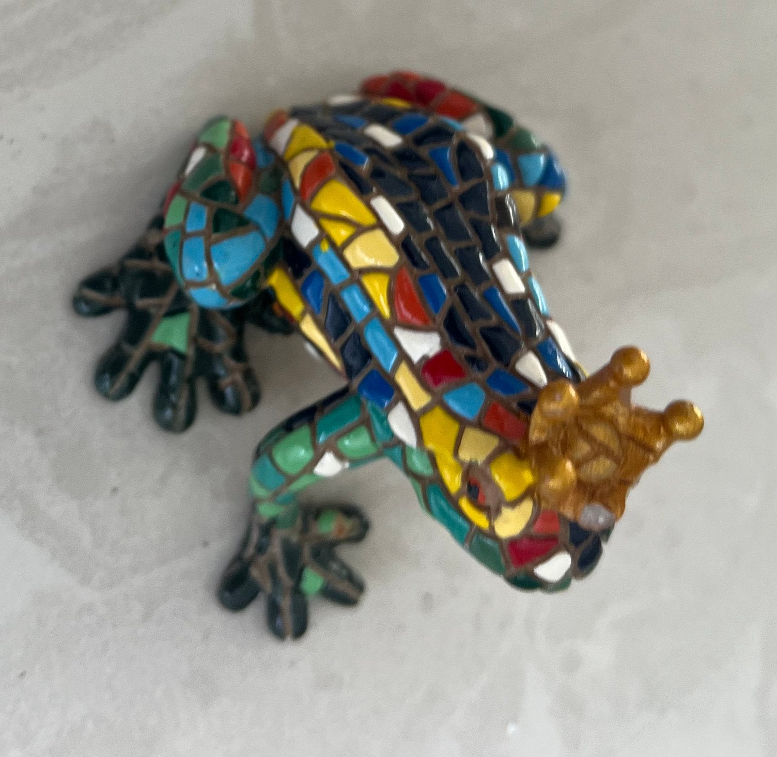 Kikker met kroon mozaïek beeldje (nieuw), Ophalen of Verzenden