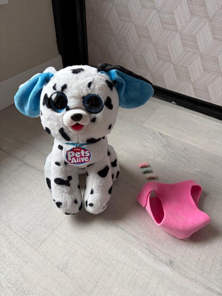 Als nieuw! Pets Alive Pooping Puppies van ZURU Dalmatiër!, Overige merken, Overige karakters, Met kleding of accessoire, Zo goed als nieuw