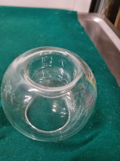 waxinehouders glas bol 2 stuks, Ophalen of Verzenden, 'T Olde Gre-j, Info@toldegrej.nl, Endepoelstraat 20f Didam