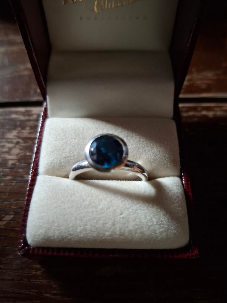 Zilveren ring ringmaat 18mm  massief, Antiek en Kunst, Ophalen of Verzenden