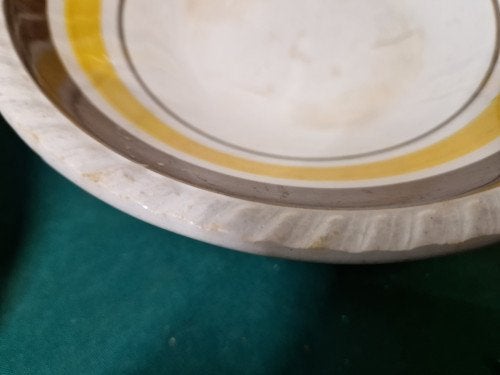 schalen vintage oker geel bruin artos, Ophalen of Verzenden