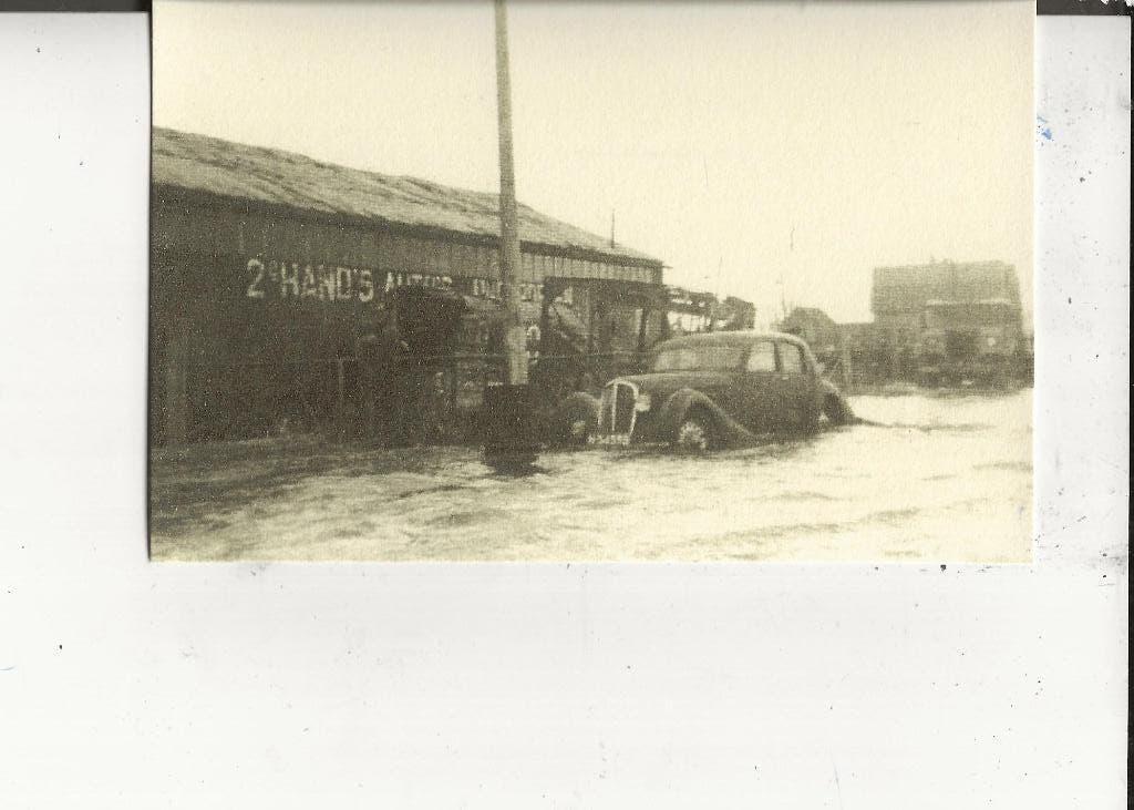 Willemsdorp 2e Handsauto s onder water 1953, Ophalen of Verzenden, 1940 tot 1960, Ongelopen, Zuid-Holland