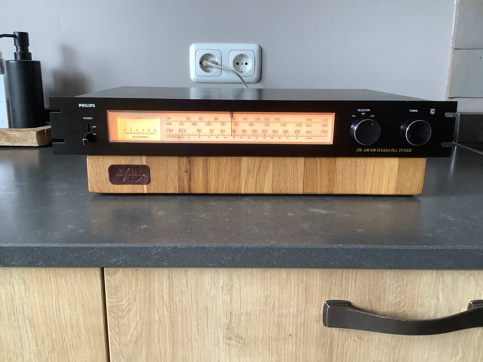 Philips AM-FM Stereo PLL Tuner - Vintage Audio, Ophalen, Gebruikt, Analoog