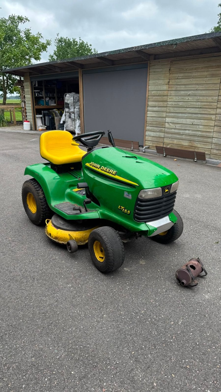 John Deere Zitmaaier LT155 loopt perfect / onderhoud nodig, Ophalen, Gebruikt, Elektrische starter, 90 tot 120 cm