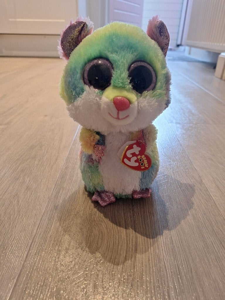 Ty Beanie Boo Rodney - Hamster, Kinderen en Baby's, Overige karakters, Hamster, Ophalen of Verzenden, Zo goed als nieuw