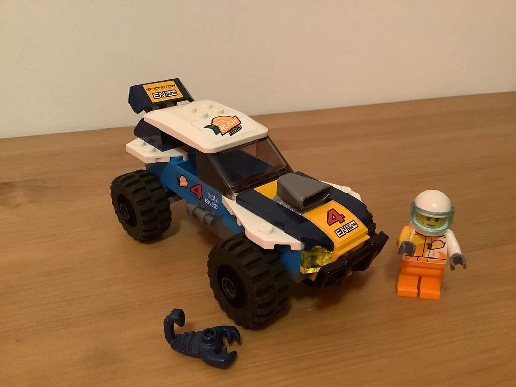 Lego city auto: 60218 woestijn rally, Ophalen of Verzenden, Zo goed als nieuw