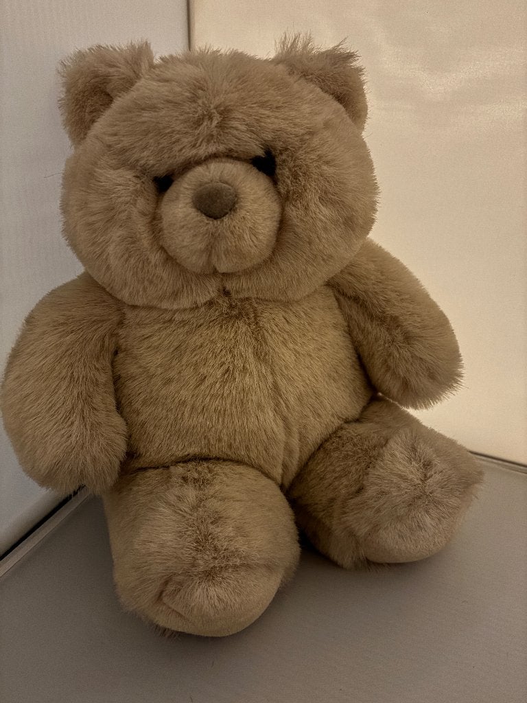 Beer lichtbruin knuffelzacht en stevig postuur BIBIB, Ophalen, Beer, Zo goed als nieuw, Middelgroot (20 tot 80 cm)