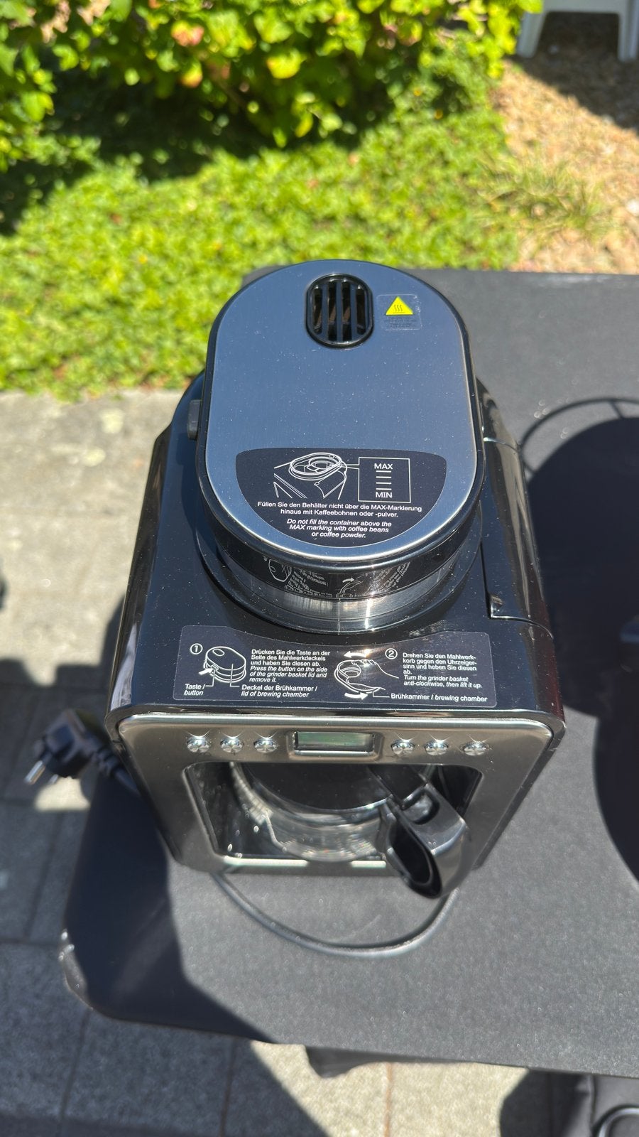 Caso Design Koffiemachine met bonenmaler, Gebruikt, Koffiemachine, 2 tot 4 kopjes, Koffiebonen