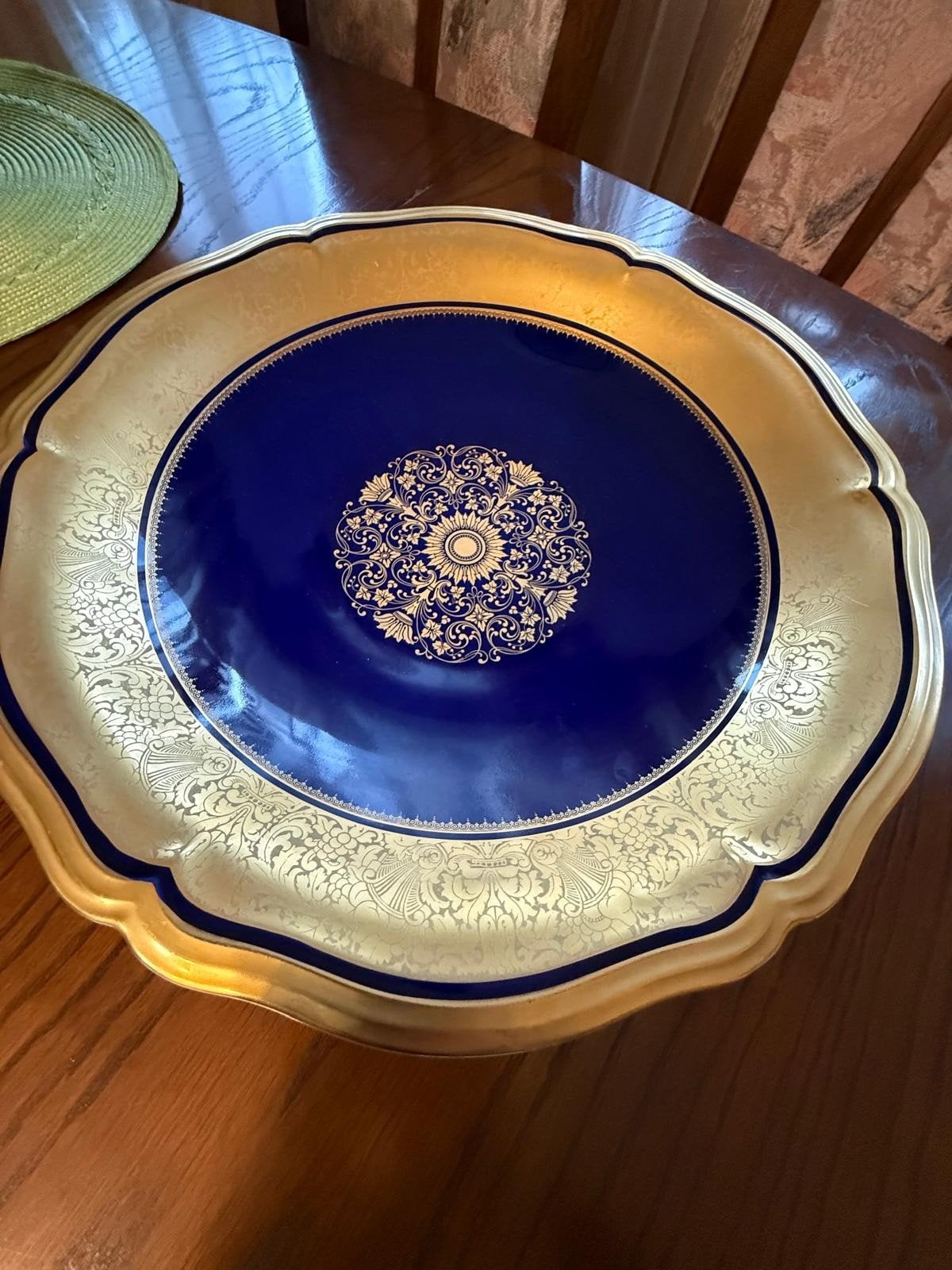 Rosenthal Aida of Chippendale gezocht kobalt blauw goud, Ophalen of Verzenden