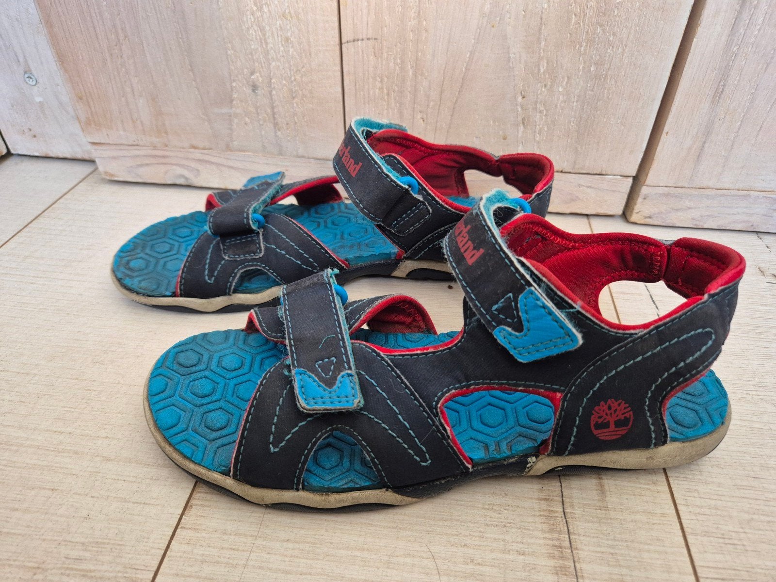 Timberland klittenband sandalen mt 37, Ophalen, Gebruikt, Timberland, Jongen of Meisje
