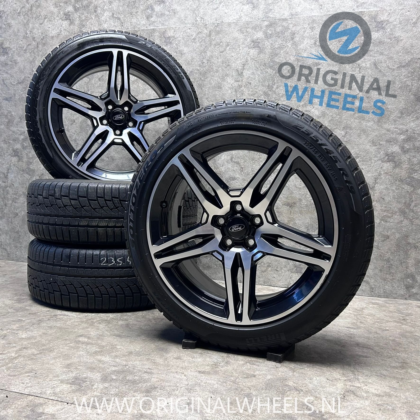 19 inch originele velgen + winterbanden Ford Kuga MK2