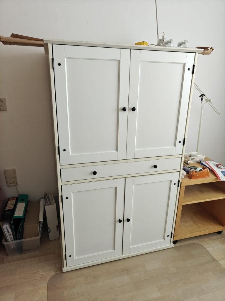 Ikea computerkast wit, Ophalen, Gebruikt, 70 tot 120 cm, 120 tot 170 cm