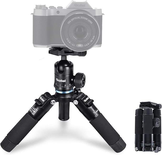 Rollei Compact Traveler Mini M1 statief, Audio, Tv en Foto, Fotografie | Statieven en Balhoofden, Nieuw, Met balhoofd, Rollei