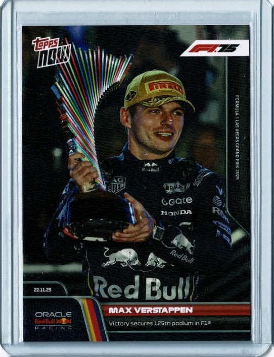 2025 Topps Now F1 Max Verstappen Las Vegas Grand Prix, Ophalen of Verzenden, Zo goed als nieuw, Formule 1