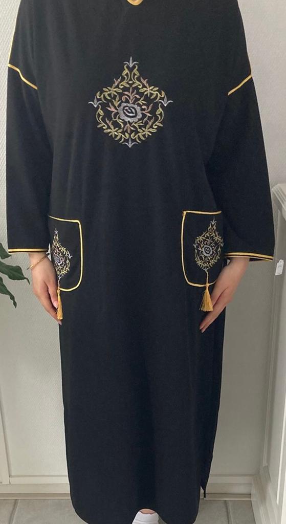 Mooie  jellaba casual fit, Ophalen of Verzenden, Zo goed als nieuw, Zwart, Overige typen