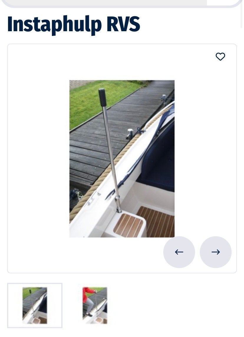 RVS Instaphulp voor boot sloep - Nieuw in doos, Watersport en Boten, Ophalen of Verzenden, Nieuw, Overige typen