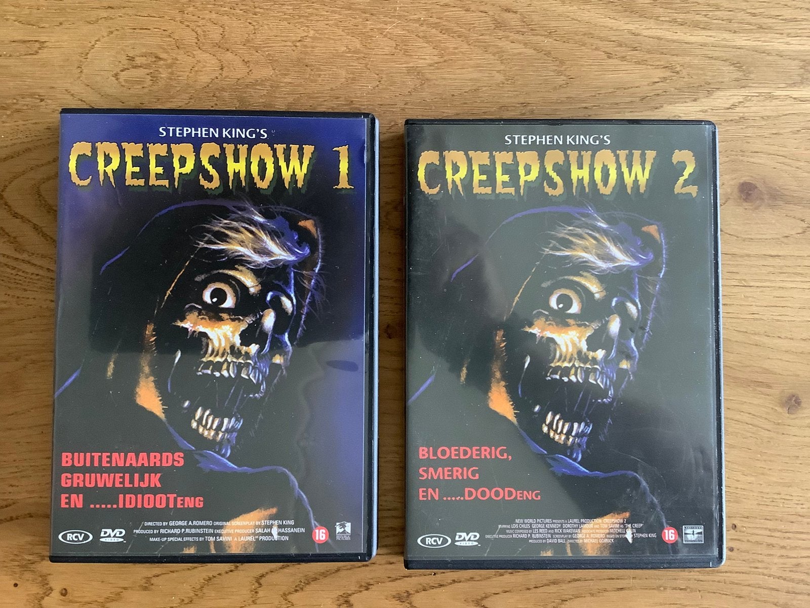 3). CREEPSHOW 1 & 2, Stephen King, in een mooie staat., Vanaf 16 jaar, Ophalen of Verzenden, Zo goed als nieuw, Horror